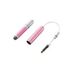 エレコム スマートフォン・タブレット用 キャップ付きタッチペン/ディープピンク P-TPSSPND