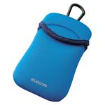 エレコム スマートフォン用ソフトポーチ/タッチペン付き/ブルー P-01NCBU