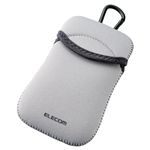 エレコム スマートフォン用ソフトポーチ/タッチペン付き/グレー P-01NCGY