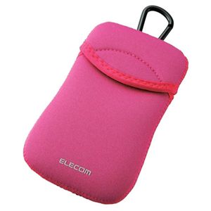 エレコム スマートフォン用ソフトポーチ/タッチペン付き/ピンク P-01NCPN