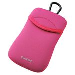 エレコム スマートフォン用ソフトポーチ/タッチペン付き/ピンク P-01NCPN