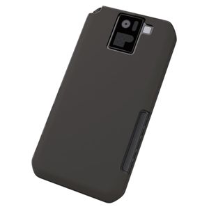 エレコム docomo AQUOS PHONE sv(SH-10D)用 シリコンケース/液晶保護フィルム付き/ブラック PD-SH10SCBK