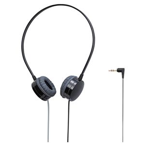 エレコム コンパクトオーバーヘッドホン/オープンエアー型/ブラック EHP-OH200BK