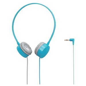 エレコム コンパクトオーバーヘッドホン/オープンエアー型/ライトブルー EHP-OH200BUL