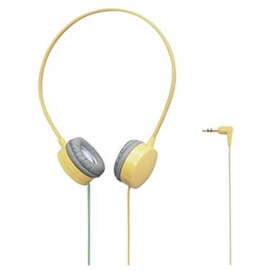 エレコム コンパクトオーバーヘッドホン/オープンエアー型/イエロー EHP-OH200YL