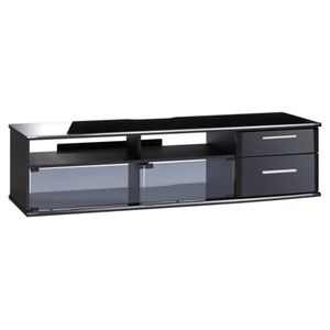 エレコム 60型薄型テレビ対応 TVラック/幅1500mm×奥行472mm×高さ390mm/光沢ブラック PDR-WL1500BK