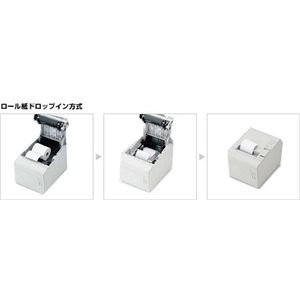 エプソン 業務用小型レシートプリンタ TML90E211(80mmロール/LAN/クールホワイト) TML90E211