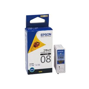 エプソン インクカートリッジ IC1BK08(CL-700用/ブラック) IC1BK08