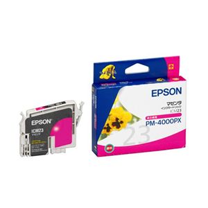 エプソン インクカートリッジ ICM23(PM-4000PX用/マゼンダ) ICM23