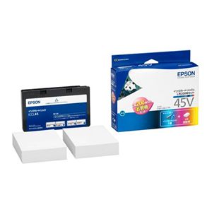 エプソン 環境推進トナー(V)インクカートリッジセット ICCL45V(カラー+L判 200枚) ICCL45V