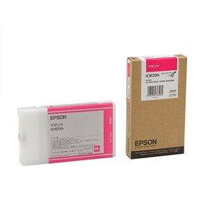 エプソン インクカートリッジ(マゼンタ) ICM39A