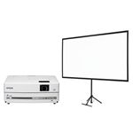 エプソン dreamio DVD・スピーカー一体型ホームプロジェクター/EH-DM30+80型スクリーンセット EH-DM30S