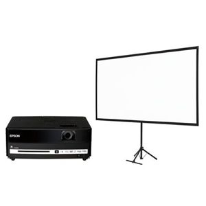 エプソン dreamio DVD・スピーカー一体型ホームプロジェクター/EH-DM3+80型スクリーンセット EH-DM3S