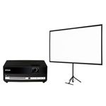 エプソン dreamio DVD・スピーカー一体型ホームプロジェクター/EH-DM3+80型スクリーンセット EH-DM3S