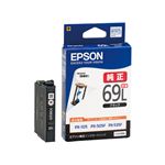 エプソン PX-535F/PX-505F/PX-105用 インクカートリッジ/ブラック増量 ICBK69L
