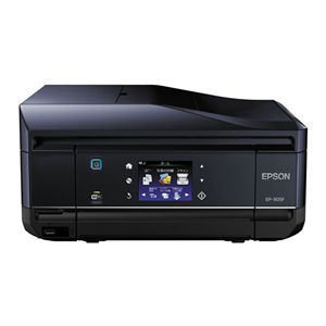 エプソン Colorio 多機能モデル EP-905F(A4/FAX・ADF搭載/有線・無線LAN/3.5型液晶/タッチパネル&フリック操作/自動両面印刷/前面2段給紙/6色染料) EP-905F