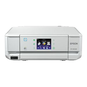 エプソン Colorio 多機能モデル EP-805AW(ホワイトモデル/A4/有線・無線LAN/3.5型液晶/タッチパネル&フリック操作/自動両面プリント/前面2段給紙/6色染料) EP-805AW