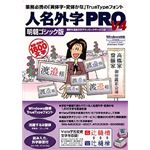 イースト 人名外字PRO V4 明朝ゴシック版