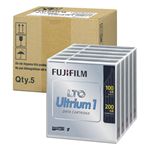 富士フイルム <LTOテープ>富士フイルムコンピューターメディア( LTO Ultrium 1 / 非圧縮時100GB・圧縮時200GB 5巻パック品  ) LTO FB UL-1 100G JX5