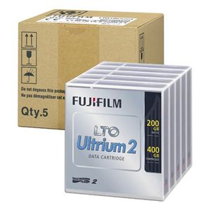 富士フイルム <LTOテープ>富士フイルムコンピューターメディア( LTO Ultrium 2 / 非圧縮時200GB・圧縮時400GB 5巻パック品 ) LTO FB UL-2 200G JX5