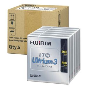 富士フイルム <LTOテープ>富士フイルムコンピューターメディア( LTO Ultrium 3 / 非圧縮時400GB・圧縮時800GB 5巻パック品 ) LTO FB UL-3 400G JX5