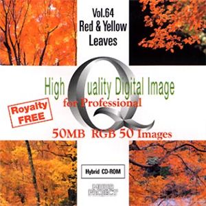イメージギャップ High Quality Digital Image for Professional Vol.64 Red & Yellow Leaves MUUS064