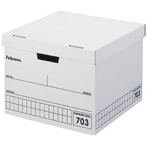 FELLOWES バンカーズボックス 703Box B4 黒(3個パック) 0970601 970601