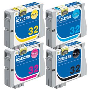 G&G G&G/EPSON/IC4CL32互換/4個パック NIE-IC32-4PACK