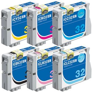 G&G G&G/EPSON/IC6CL32互換/6個パック NIE-IC32-6PACK