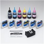 G&G EPSON/IC6CL32/詰替えインクカートリッジ+補充インクセット/6色パック NRE-IC32-6PS