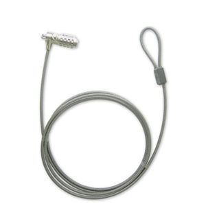 グリーンハウス 4桁ダイヤル式盗難防止ホール用セキュリティワイヤ GH-SW-SD200