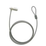 グリーンハウス 4桁ダイヤル式盗難防止ホール用セキュリティワイヤ GH-SW-SD200