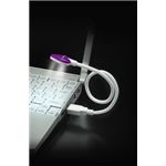 グリーンハウス USB接続ハート型LEDライト アメジストパープル GH-LED3HTV