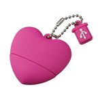 グリーンハウス ハート型USBフラッシュメモリ 2GB ビビッドピンク GH-UFD2GHTV