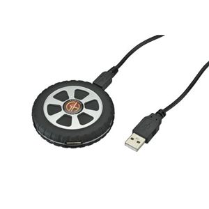 グリーンハウス タイヤ型USB4ポートハブ GH-UH204T