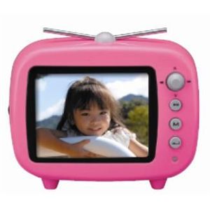 グリーンハウス 3.5型液晶搭載テレビ型フォトフレーム FMラジオ搭載 ピンク GHV-DF35TVP