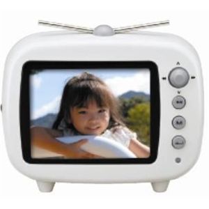 グリーンハウス 3.5型液晶搭載テレビ型フォトフレーム FMラジオ搭載 ホワイト GHV-DF35TVW