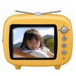 グリーンハウス 3.5型液晶搭載テレビ型フォトフレーム FMラジオ搭載 イエロー GHV-DF35TVY