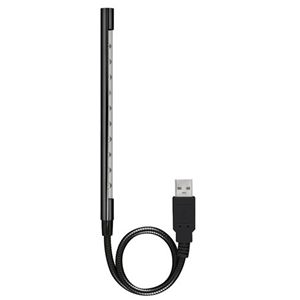 グリーンハウス LED10個搭載USB接続ライト ブラック GH-LED10FLK