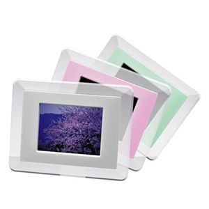 グリーンハウス 3.5インチ デジタルフォトフレーム クリア (フレーム3色付) GHV-DF35CW