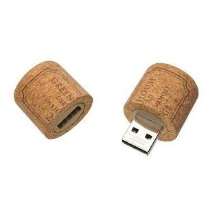 グリーンハウス コルク型USBフラッシュメモリ 2GB GH-UFD2GCK