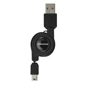 グリーンハウス デジカメ USB2.0データ転送ケーブル(miniUSB5ピン) GH-USB-MB5A