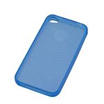グリーンハウス iphone4用TPUケース クリアブルー GH-CA-IP4CSB