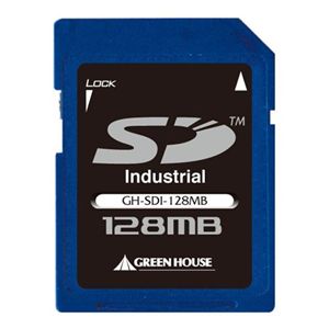 グリーンハウス 工業用SDカード インダストリアルモデル 128MB GH-SDI-128MB