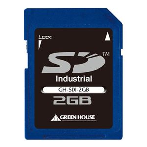 グリーンハウス 工業用SDカード インダストリアルモデル 2GB GH-SDI-2GB