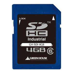 グリーンハウス 工業用SDカード インダストリアルモデル 4GB GH-SDI-4GB