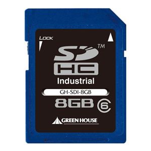 グリーンハウス 工業用SDカード インダストリアルモデル 8GB GH-SDI-8GB
