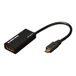 グリーンハウス MHL-HDMI変換アダプタ ブラック GH-MHL-HDMIK