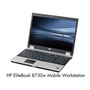 日本HP HP EliteBook 8730w Mobile Workstation Q9100/17ZD/4/500/Y/o/VB64/M3/M/S VE954PA#ABJ - 拡大画像