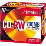 イメーション データ用書換型 CD-RW 700MB(4倍速対応)10枚パック CDRW80AX10S